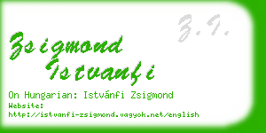 zsigmond istvanfi business card